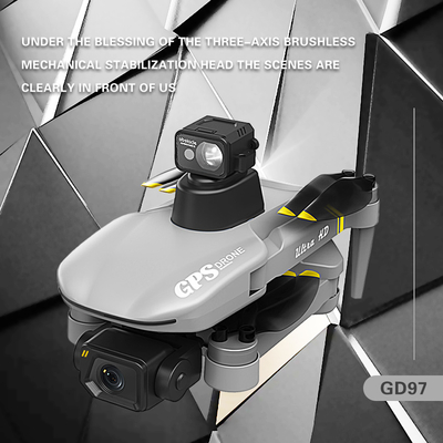 GD97 4K Carbon Fiber GPS Drone with 30min Flight 2-Axis Gimbal Foldable RC Quadcopter Professional Photo Gear for Outdoor Sports
