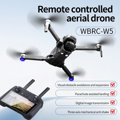 W5 Aerial Photography Drone with 4K Blu-ray Dual Cameras and 360° Light-sensitive Obstacle Avoidance.