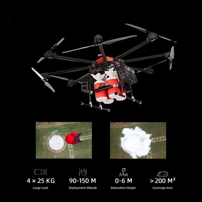 Large 150kg Aerial Fire Fighting Home Property Forest Defense Customizable 100 Kg Payload Heavy Lift RC Firefighting Drone