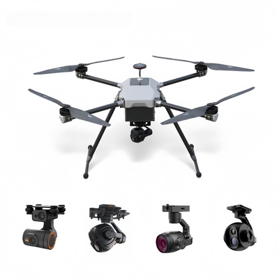 Advanced 120 Minute Endurance Carbon Fiber Inspection Drone Real-time Data Thermal Imaging Camera for Railway Bridge Inspections