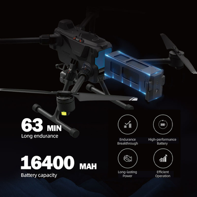 High-Precision Autonomous Inspection Drone - HD Cam Thermal Imaging for Industrial Pipe Power Line and Infrastructure Checks