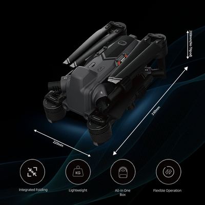 High-Precision Autonomous Inspection Drone - HD Cam Thermal Imaging for Industrial Pipe Power Line and Infrastructure Checks