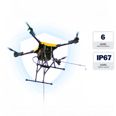 Factory Direct High-Pressure Carbon Fiber Water Gun for Building Exterior Cleaning by Drone